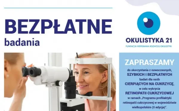 Bezpłatne badania wzroku dla diabetyków w Jastrowiu – 20 sierpnia