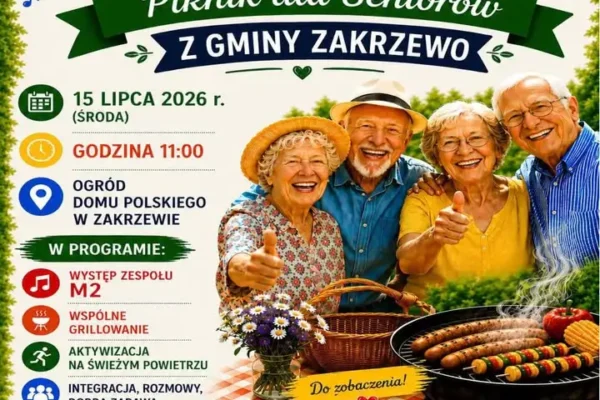 Senioriada 2026 w Zakrzewie – zaproszenie na wydarzenie