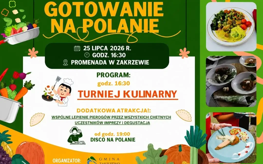Gotowanie na Polanie 2026 – kulinarne zmagania i disco w Zakrzewie