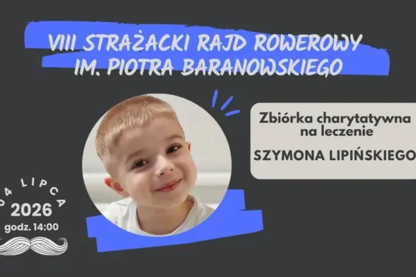 Strażacki Rajd Rowerowy zbiórką dla Szymona Lipińskiego