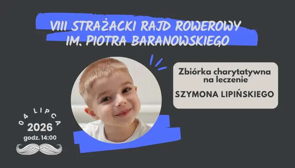 Strażacki Rajd Rowerowy zbiórką dla Szymona Lipińskiego
