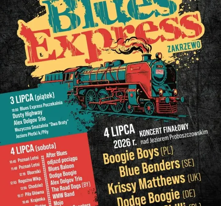 Blues Express w Lipce – muzyka i para w sobotni wieczór