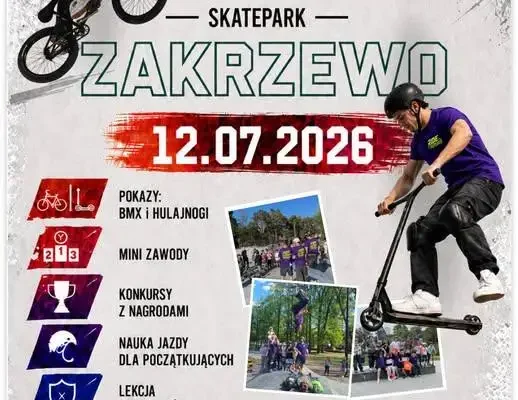Ride The Future 12 lipca w Zakrzewie – dzień sportu i zabawy na skateparku