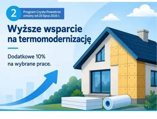 Program Czyste Powietrze: wyższe dofinansowanie i łatwiejszy dostęp od 20 lipca