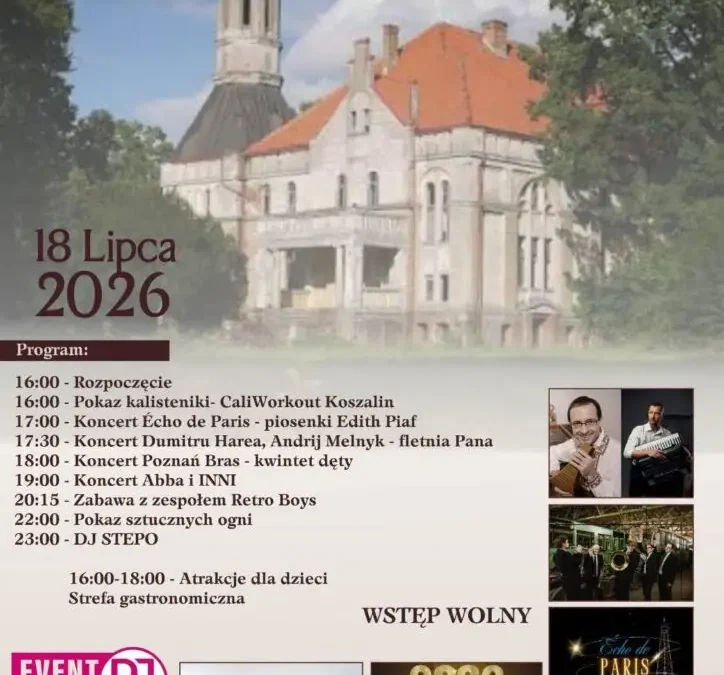 Pałac w Debrznie Wsi zaprasza na wyjątkowe wydarzenie 18 lipca