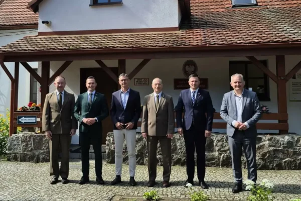 Pożegnanie Nadleśniczego Janusza Grabowskiego po latach pracy
