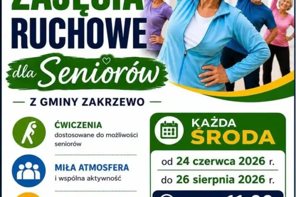 Zajęcia dla seniorów w Zakrzewie przełożone na piątek