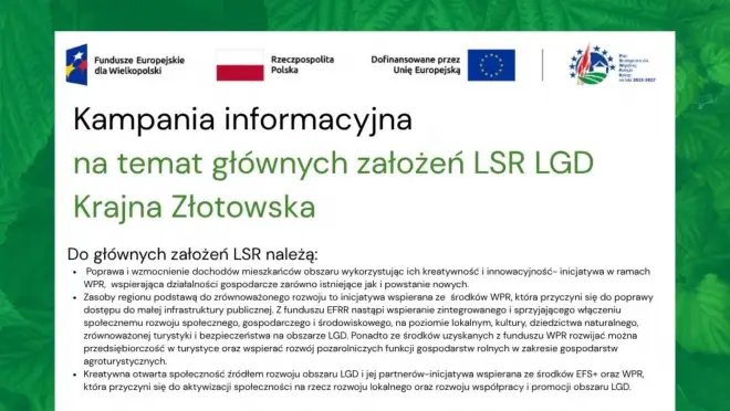 LGD Krajna Złotowska: poznaj założenia nowej strategii rozwoju lokalnego