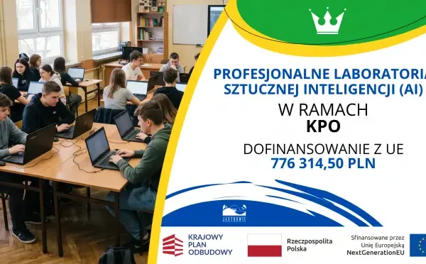Laboratoria AI w szkołach gminy Jastrowie – 776 tys. zł z UE na nowoczesną edukację