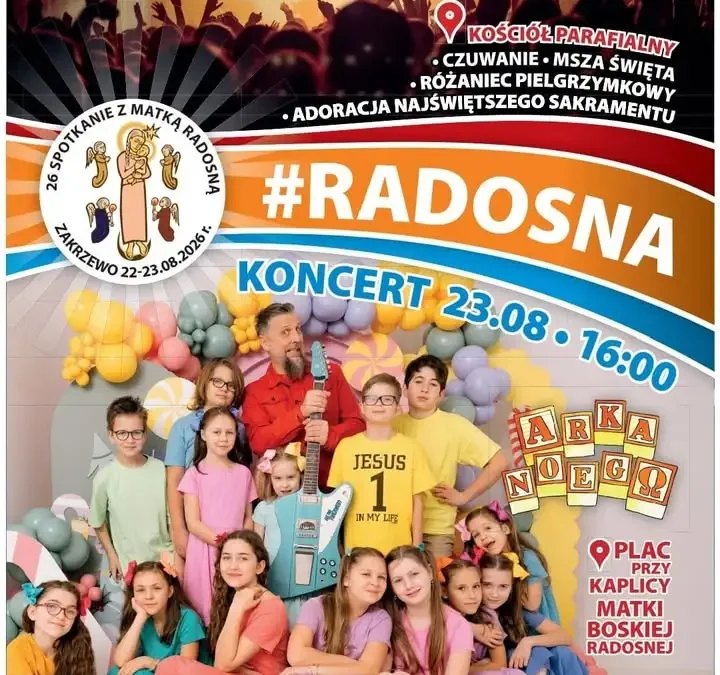 Weekend z Matką Radosną w Zakrzewie: koncerty, modlitwa i wspólnota