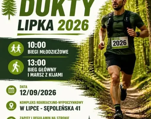 XIV Bieg Leśne Dukty w Lipce – zapisy trwają!