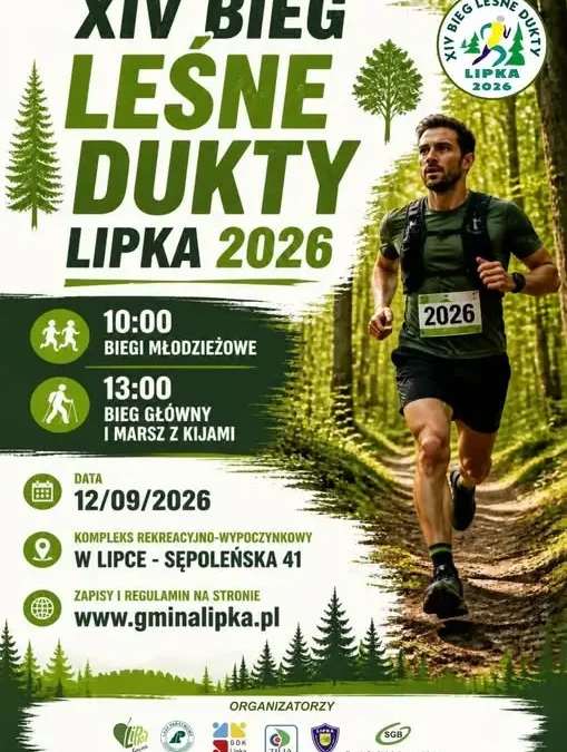 XIV Bieg Leśne Dukty w Lipce – zapisy trwają!