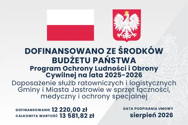 Gmina Jastrowie doposaży służby ratownicze w nowy sprzęt