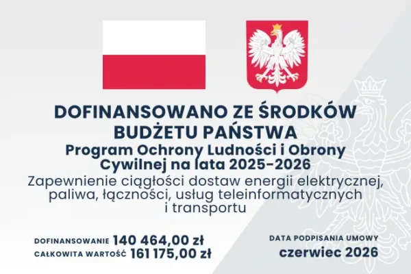 Jastrowie zabezpiecza ciągłość dostaw energii: nowe agregaty i przyłącze dla urzędu