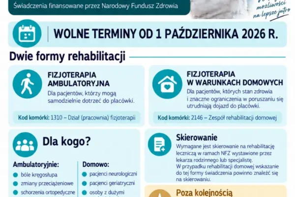 Nowa placówka rehabilitacji w Lipce. Od października świadczenia na NFZ