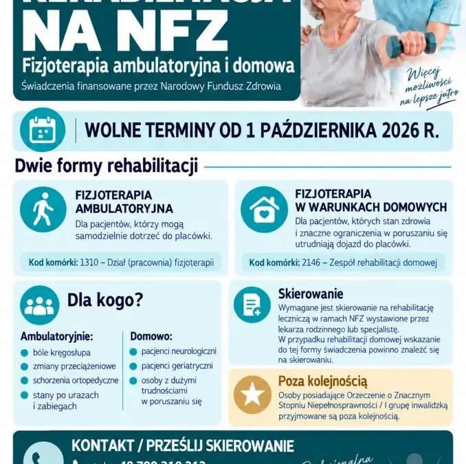 Nowa placówka rehabilitacji w Lipce. Od października świadczenia na NFZ