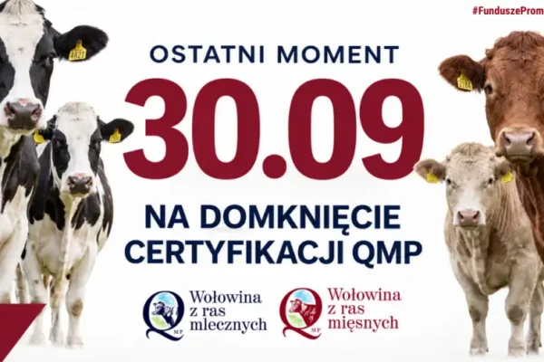 Certyfikat QMP – tylko do 30 września. Bez niego dopłata przepadnie