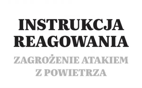 Jak zachować się podczas ataku z powietrza? Nowe wytyczne MSWiA dla mieszkańców