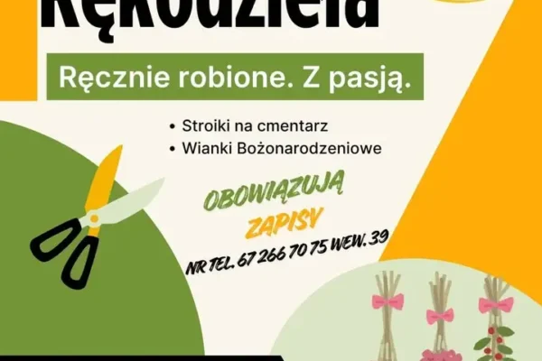 Bezpłatne warsztaty rękodzieła w gminie Zakrzewo – powstaną stroiki i wianki