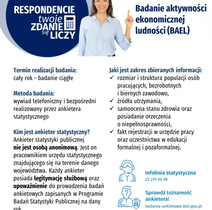 Ankieterzy GUS odwiedzą mieszkańców gminy Lipka. Sprawdź, jak zweryfikować ich tożsamość