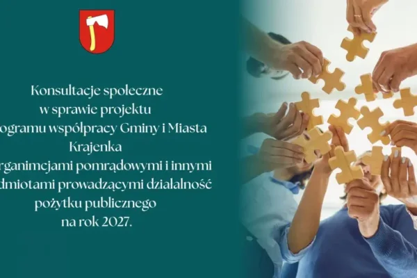 Konsultacje społeczne w Krajence: mieszkańcy zdecydują o współpracy z organizacjami pozarządowymi na 2027 rok