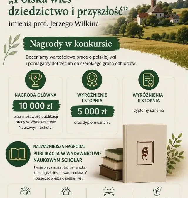 XVIII edycja konkursu „Polska wieś – dziedzictwo i przyszłość” im. Profesora Jerzego Wilkina